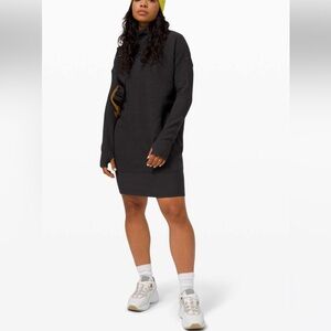 183. Lululemon Call for Cozy Dress size 6 in black